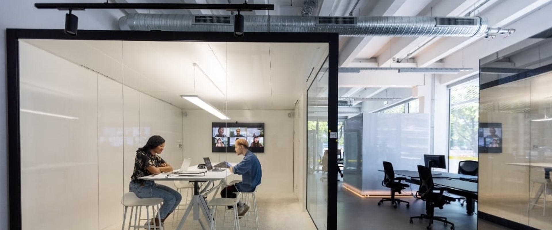 How much space is required per person in an office?